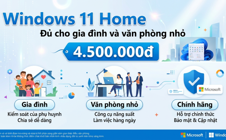Windows 11 Home có đủ dùng cho gia đình và văn phòng nhỏ không