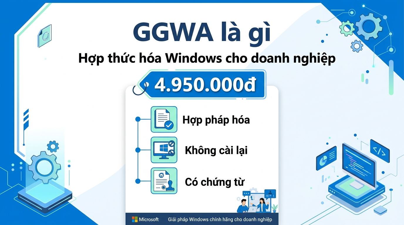 GGWA là gì, hợp thức hóa Windows lậu cho doanh nghiệp ra sao