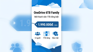 6TB OneDrive của Microsoft 365 Family chia thế nào giữa các thành viên