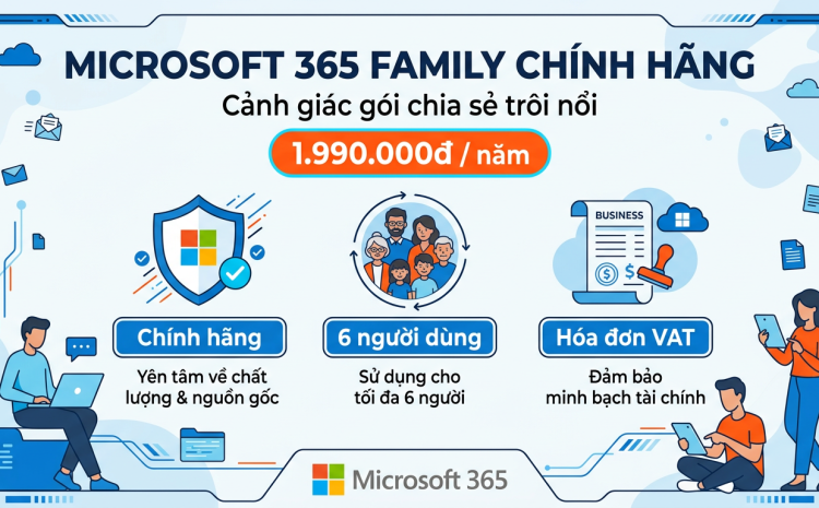 Mua Microsoft 365 Family ở đâu uy tín, cảnh giác gói chia sẻ trôi nổi