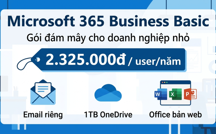 Microsoft 365 Business Basic là gì, phù hợp doanh nghiệp nào