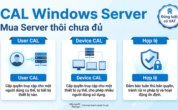 CAL Windows Server là gì, vì sao mua Server thôi chưa đủ