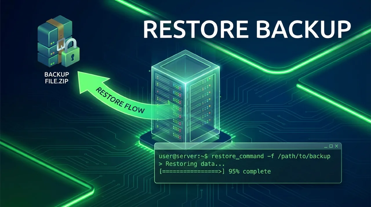 Restore cPanel account từ backup file