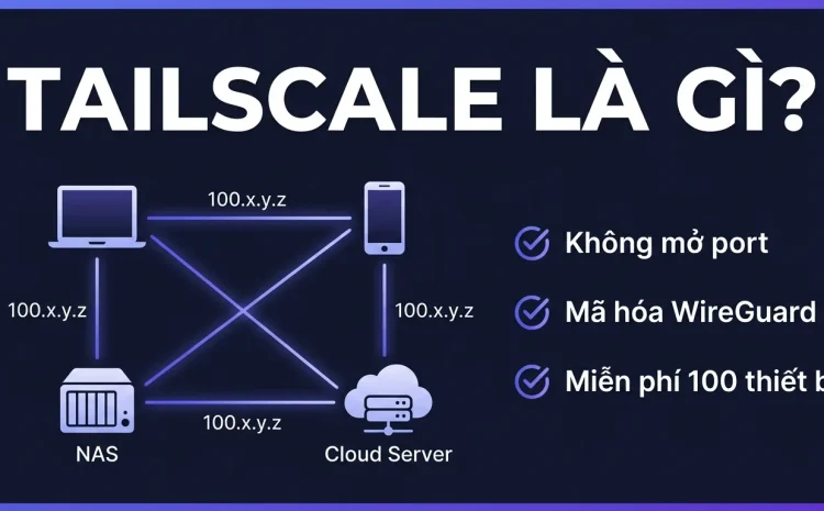 Tailscale là gì? Mạng riêng nối mọi thiết bị của bạn