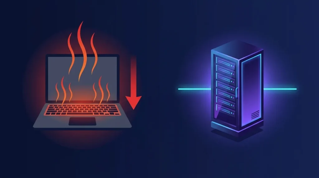 Vì sao vibe code trên máy cá nhân luôn chậm hơn trên VPS