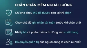 AppLocker chặn nhân viên cài phần mềm ngoài luồng