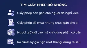Báo cáo sử dụng: tìm license đang bỏ không