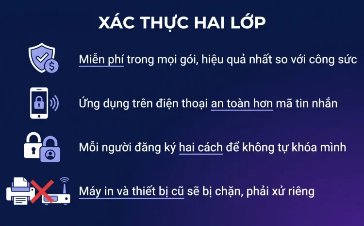 Bật xác thực hai lớp cho toàn bộ nhân viên