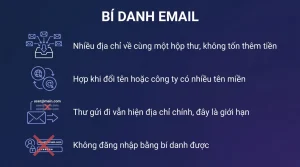 Bí danh email: một người nhiều địa chỉ nhận thư