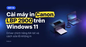 Cài máy in Canon LBP 2900 trên Windows 11 64-bit