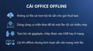 Cài Office 365 offline khi mạng chậm