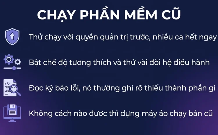 Phần mềm cũ không chạy trên Windows 11: cách xử lý
