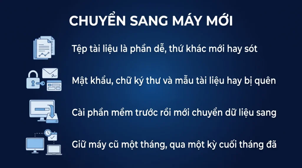Chuyển dữ liệu từ máy cũ sang máy mới không sót gì