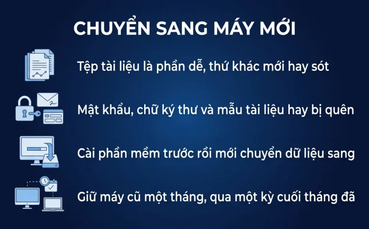 Chuyển dữ liệu từ máy cũ sang máy mới không sót gì