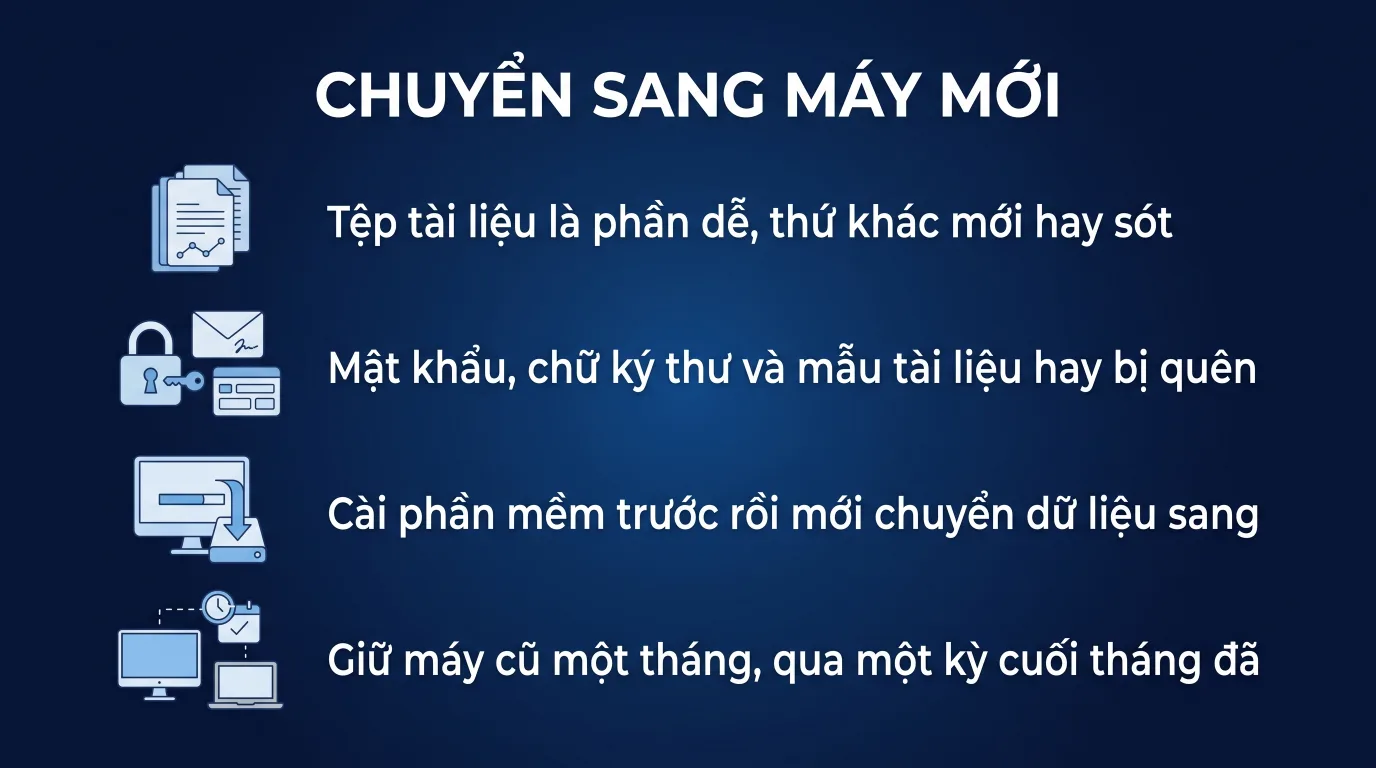 Chuyển dữ liệu từ máy cũ sang máy mới không sót gì