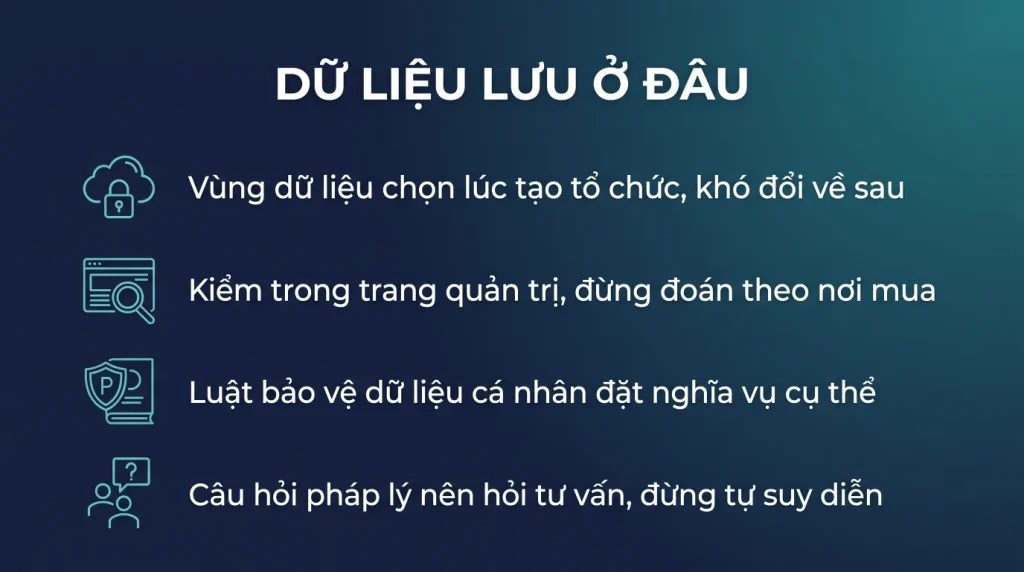Dữ liệu Microsoft 365 đặt ở đâu và luật Việt Nam
