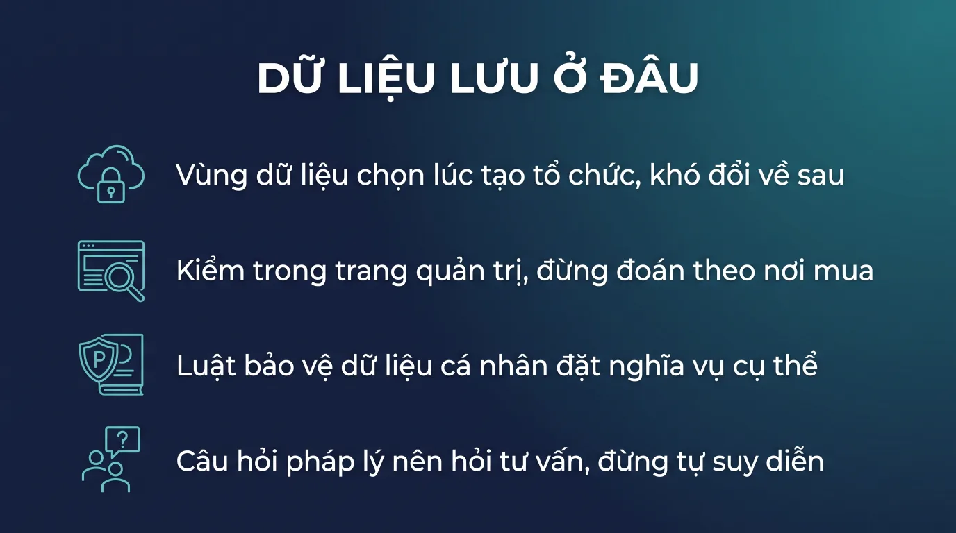 Dữ liệu Microsoft 365 đặt ở đâu và luật Việt Nam