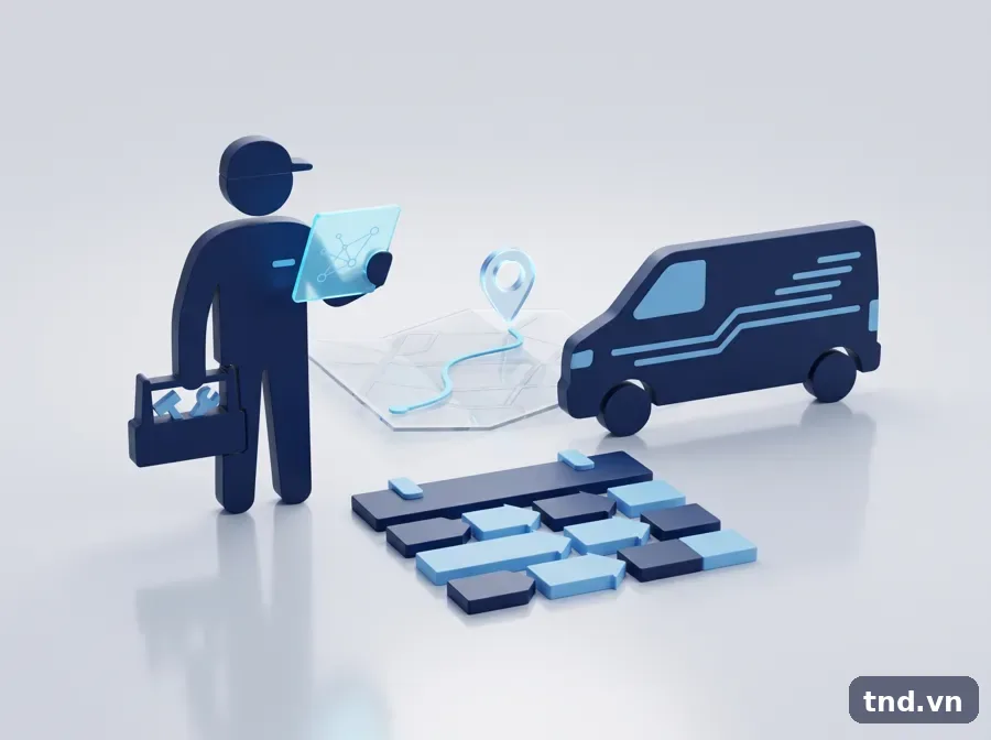Dynamics 365 Field Service điều phối kỹ thuật viên hiện trường