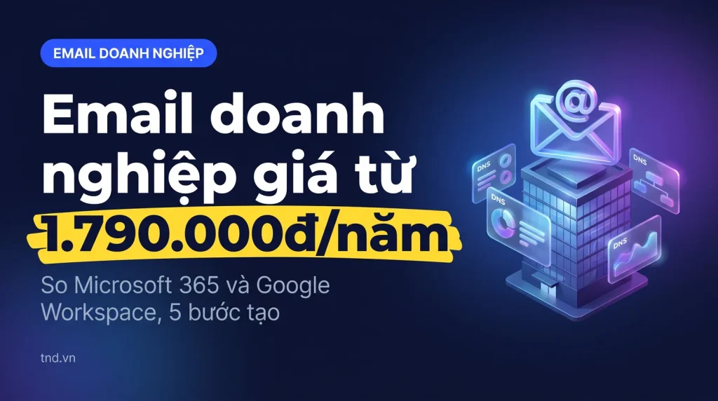 Email doanh nghiệp: tạo thế nào, giá bao nhiêu, chọn gói nào