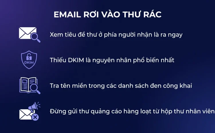 Email công ty rơi vào thư rác: kiểm gì trước
