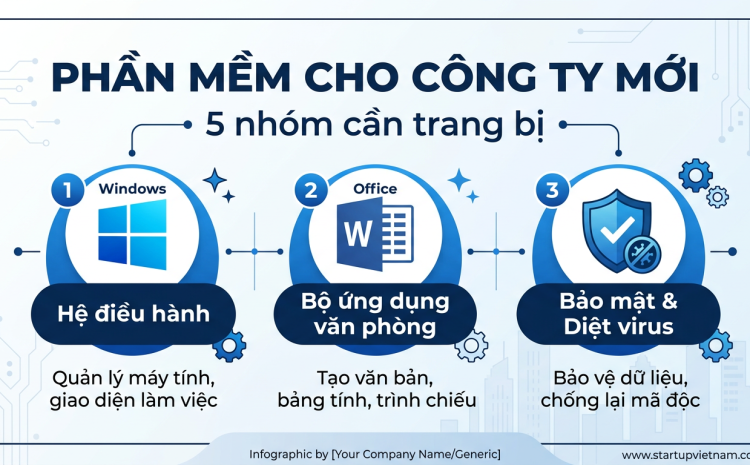 Phần mềm bản quyền cần trang bị khi mở công ty mới tại Việt Nam