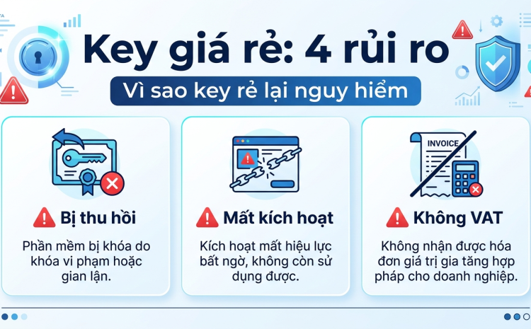 Mua key phần mềm giá rẻ trên sàn thương mại điện tử: rủi ro thật sự