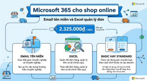 Doanh nghiệp bán hàng online cần Microsoft 365 gói nào cho email và Excel
