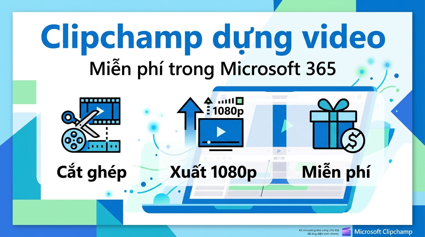 Clipchamp: trình dựng video miễn phí trong Microsoft 365 dùng thế nào