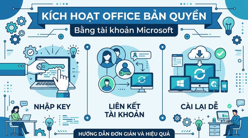 Cách kích hoạt Office bản quyền bằng tài khoản Microsoft