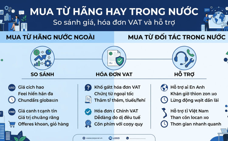 Mua phần mềm bản quyền trực tiếp từ hãng hay qua nhà cung cấp trong nước