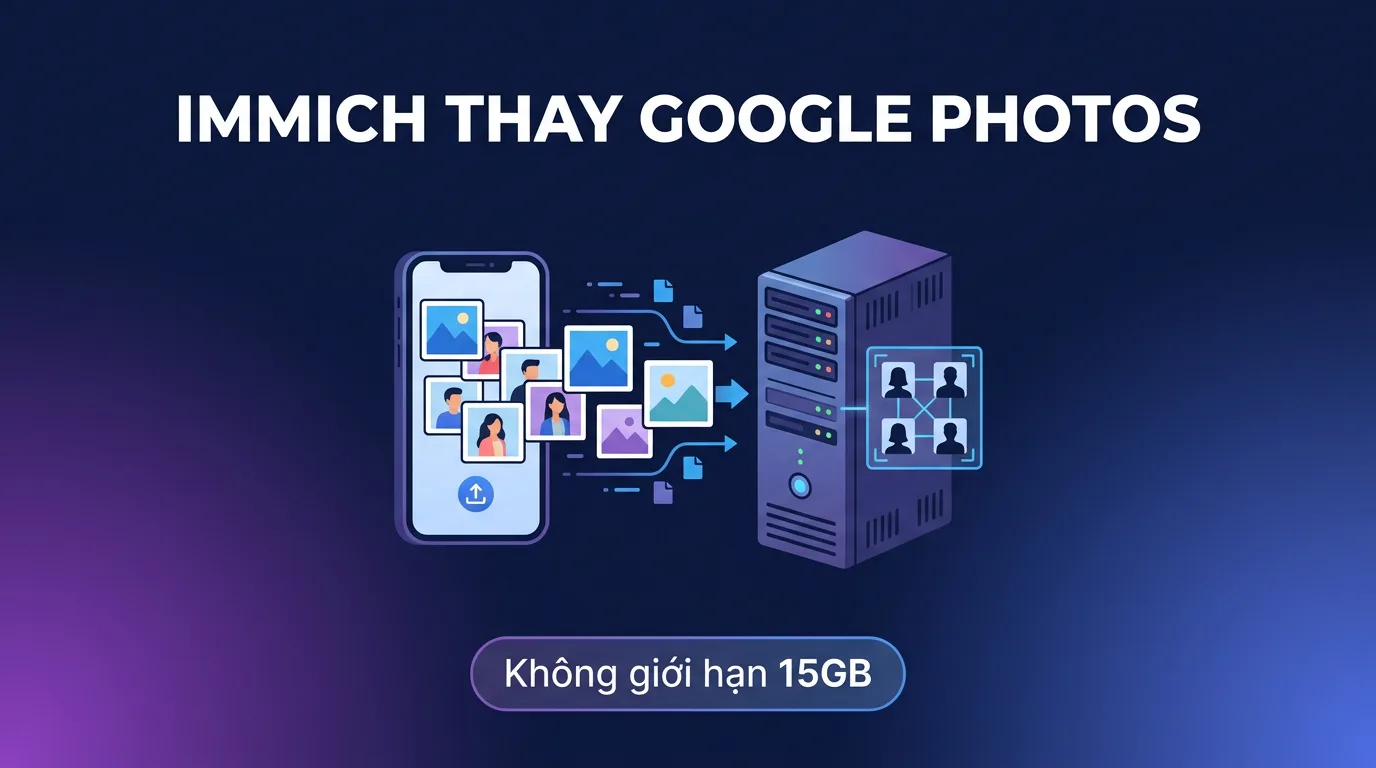 Immich thay Google Photos: tự host kho ảnh gia đình