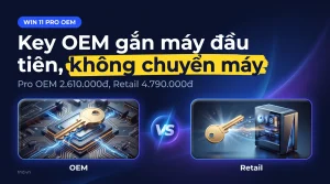Key Win 11 Pro OEM là gì, gắn máy nào và khi nào không nên mua