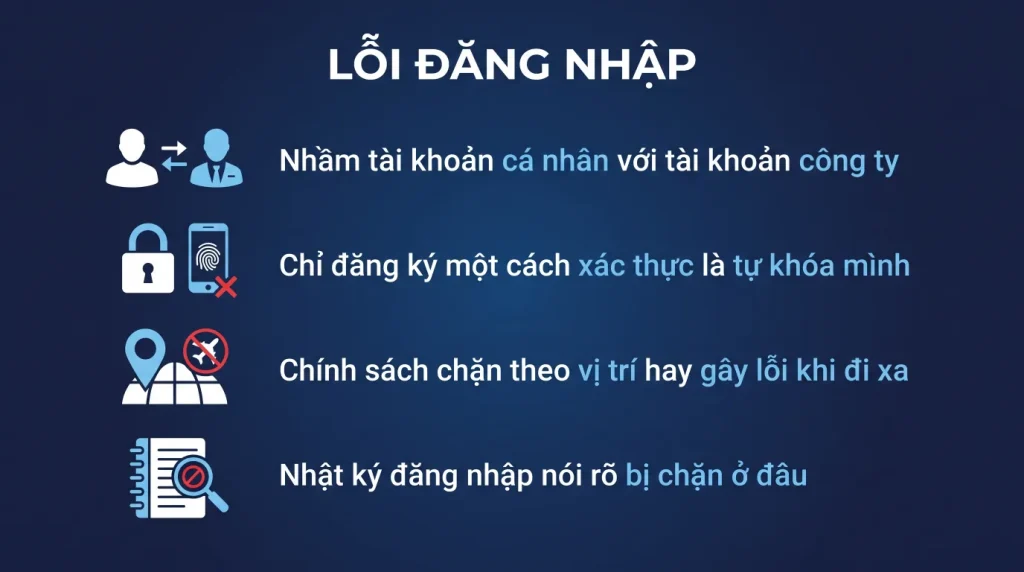 Không đăng nhập được tài khoản Microsoft 365
