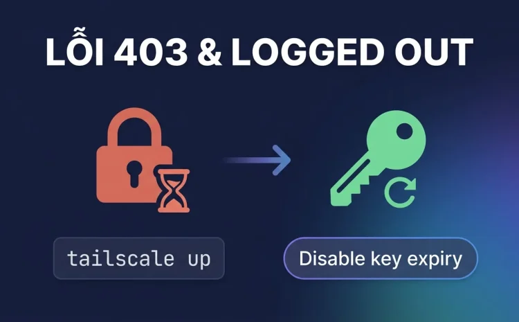 Lỗi Tailscale 403, session expired, logged out: cách sửa
