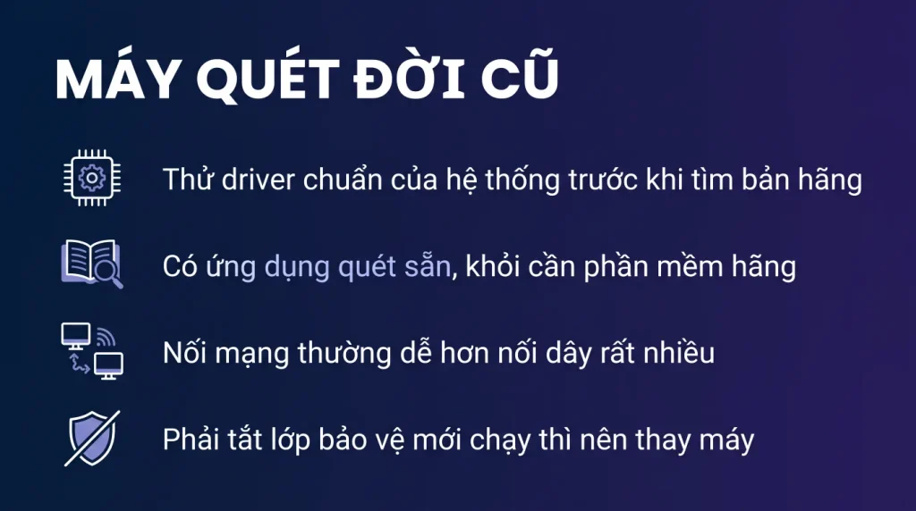 Máy quét và máy in đa năng cũ trên Windows 11