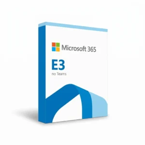 Hộp bản quyền Microsoft 365 E3 (no Teams) bản quyền chính hãng (1 user, 1 năm)