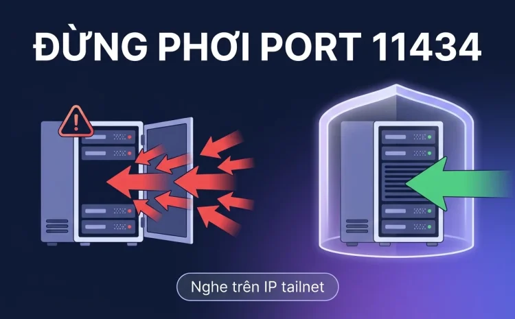 Mở Ollama ra ngoài an toàn: đừng phơi port 11434