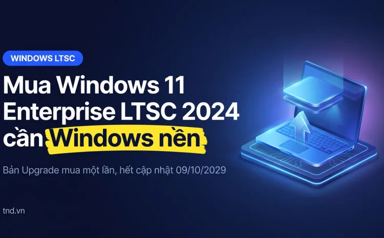 Mua Windows 11 Enterprise LTSC 2024: bản Upgrade cần Windows nền