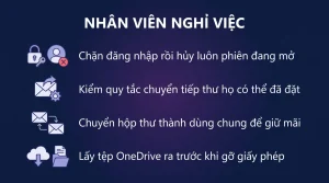 Nhân viên nghỉ việc: xử lý tài khoản và dữ liệu