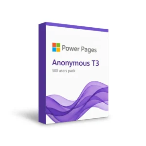 Power Pages anonymous users T3 (gói 500 user) bản quyền chính hãng (1 gói, 1 năm)