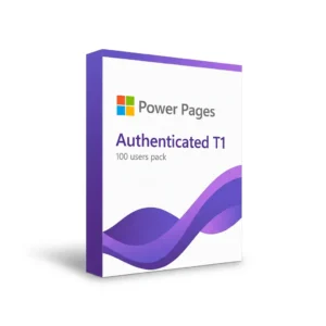 Power Pages authenticated users T1 (gói 100 user) bản quyền chính hãng (1 gói, 1 năm)
