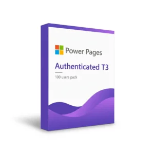 Power Pages authenticated users T3 (gói 100 user) bản quyền chính hãng (1 gói, 1 năm)
