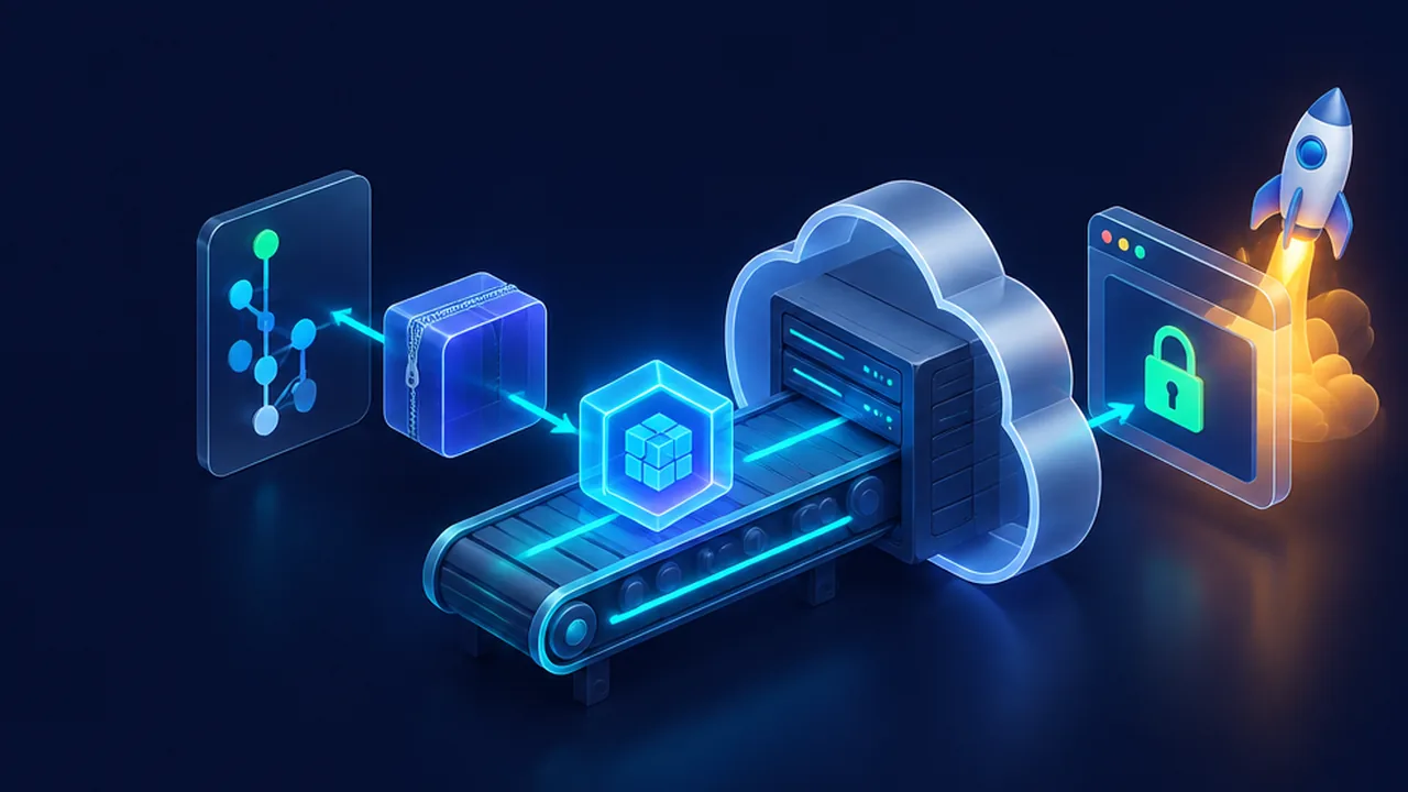 Minh họa quy trình deploy Node.js lên cPanel từ Git hoặc ZIP tới website HTTPS