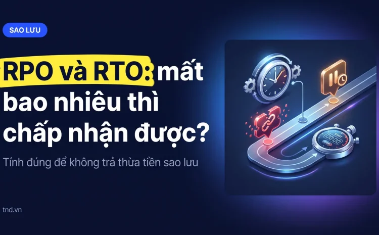 RPO và RTO: mất bao nhiêu thì chấp nhận được?. Tính đúng để không trả thừa tiền sao lưu