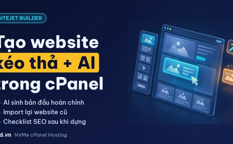 Sitejet AI Website Generator - tạo website kéo thả trong cPanel