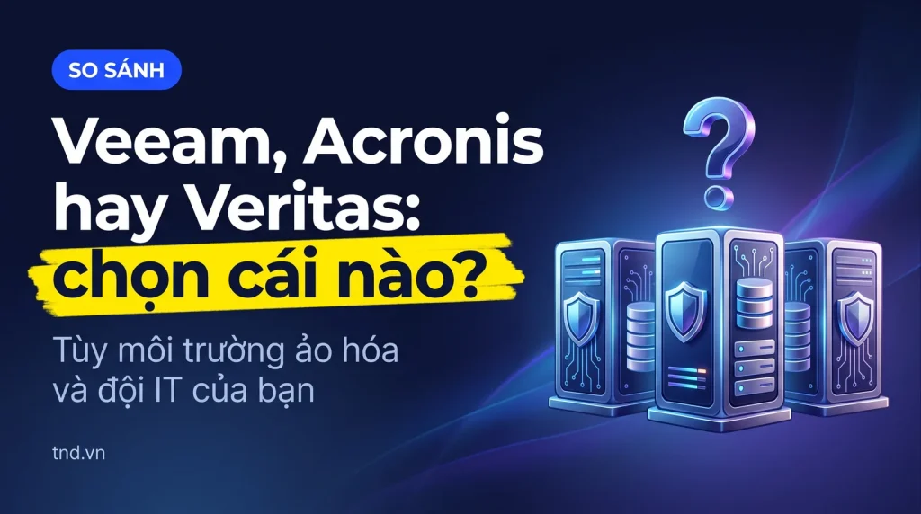 Veeam, Acronis hay Veritas: chọn giải pháp sao lưu nào