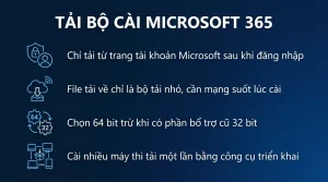 Tải bộ cài Microsoft 365 từ nguồn chính thức