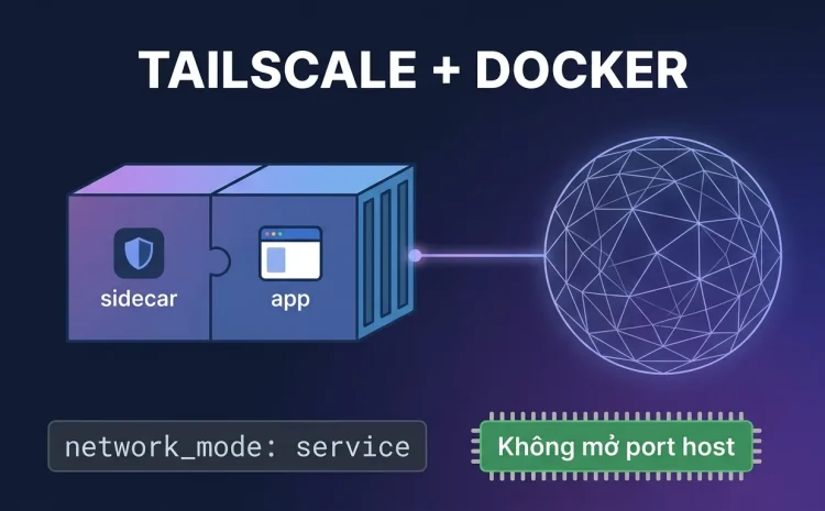 Tailscale + Docker: sidecar đưa container vào tailnet