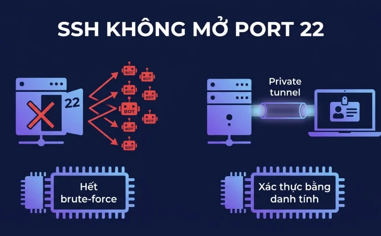 Tailscale SSH: quản trị server không cần mở port 22