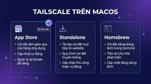 Tailscale trên macOS: App Store, standalone hay brew?